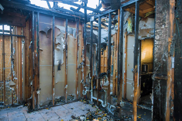 Professional Fire Damage Removal technician working in Mahanoy City, PA